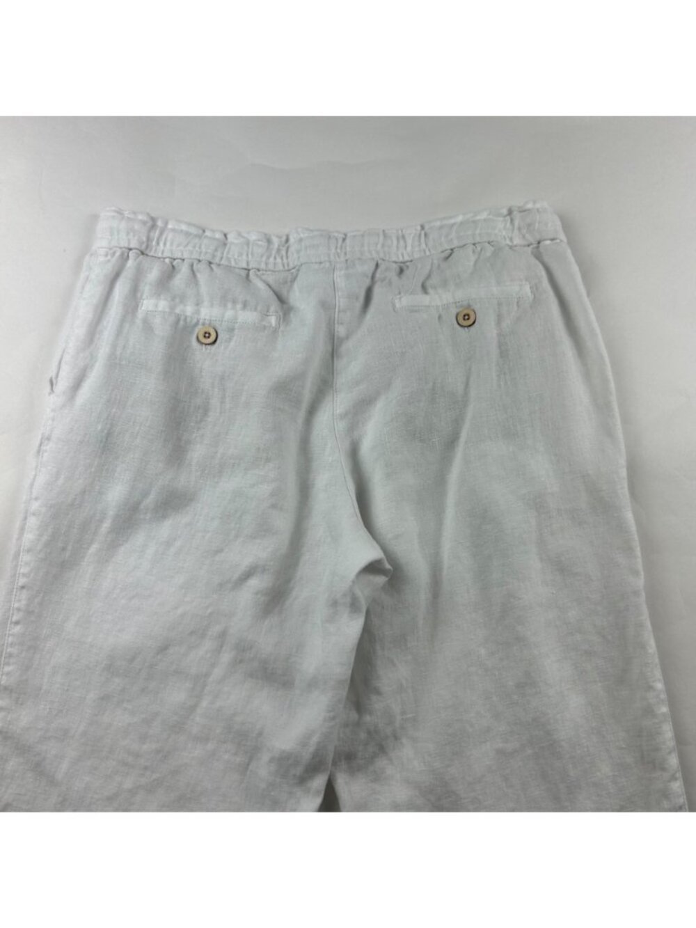Tommy Bahama White Linen Ankle Pant S - Picture 5 of 5